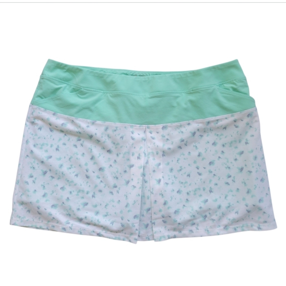 NWT Adidas Skort Mixed Print Pull On Golf Tennis Athletic Skirt Lined Tennis XL - Picture 3 of 12